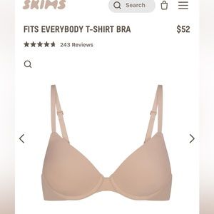 SKIMS T shirt bra